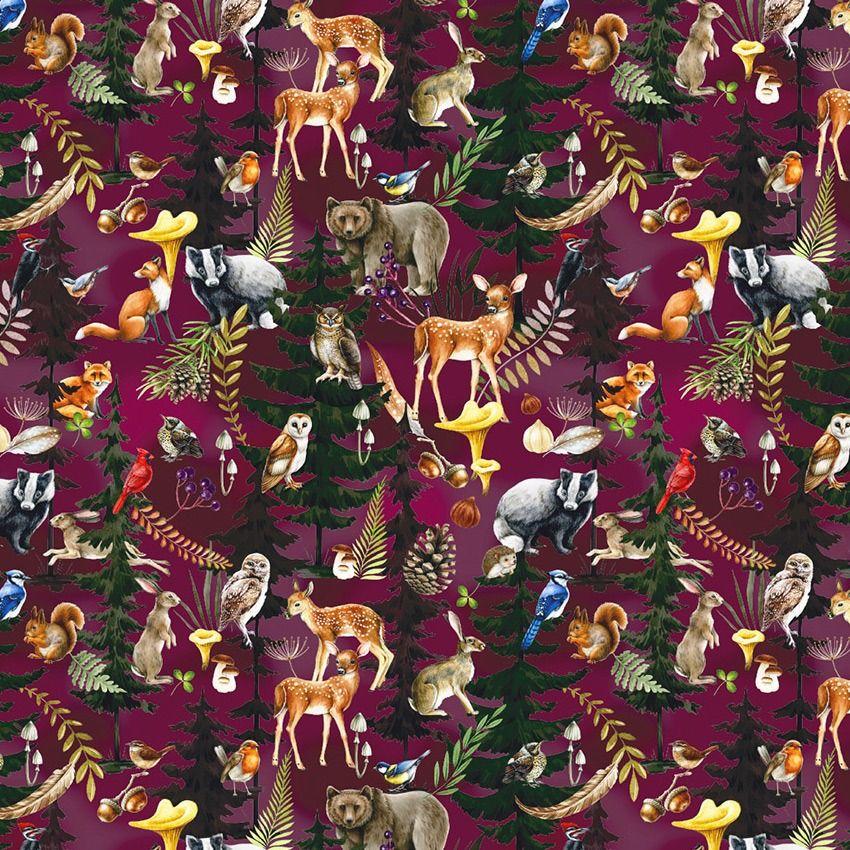 Rosewood - Printed Stretch Fabric